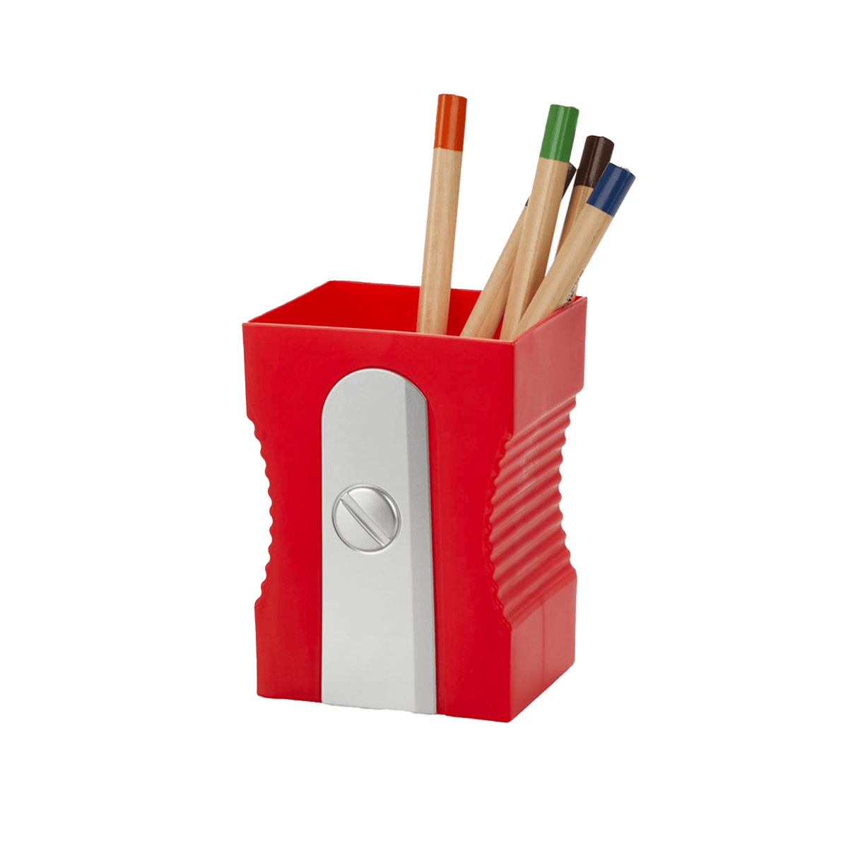 BALVI Pot à crayons Taille crayon Rouge