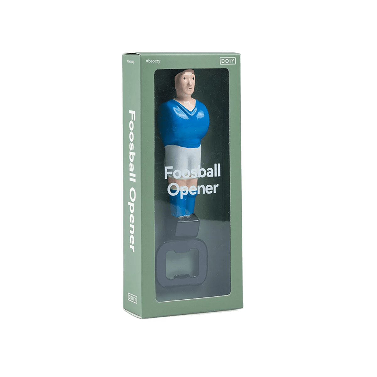 DOIY Ouvre-bouteilles Babyfoot Bleu