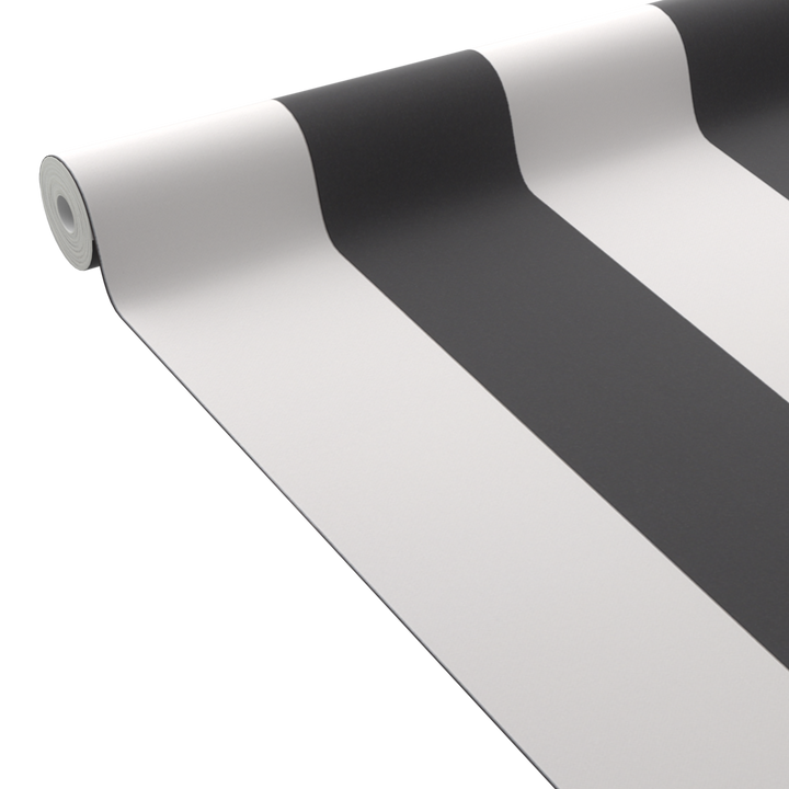 4MURS Papier peint vinyle Podium stripe Noir et blanc
