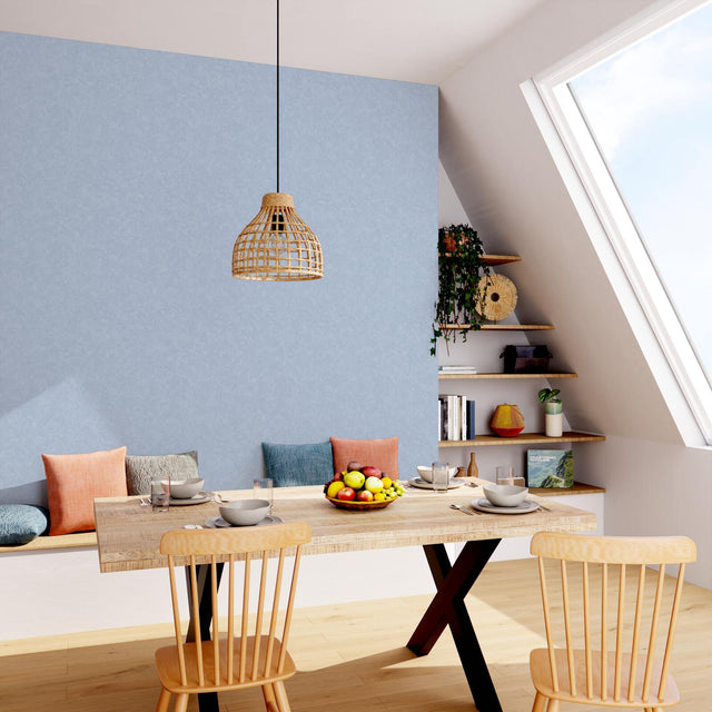 4MURS Papier peint vinyle SYDNEY coloris bleu ciel