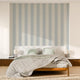 4MURS Papier peint vinyle Podium stripe Bleu grisé et blanc