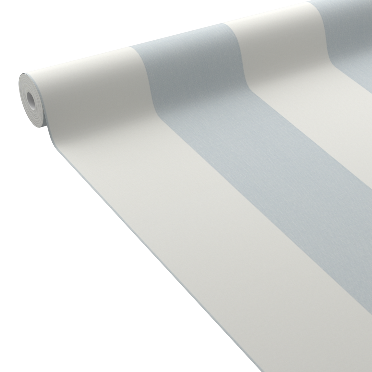 4MURS Papier peint vinyle Podium stripe Bleu grisé et blanc