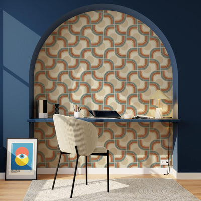 4MURS Papier peint intissé Suzie Multicolore