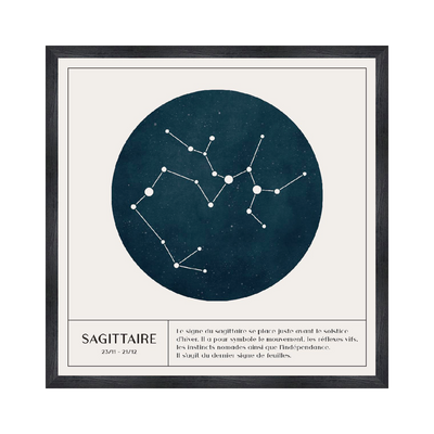 4MURS Tableau Sagittaire Blanc