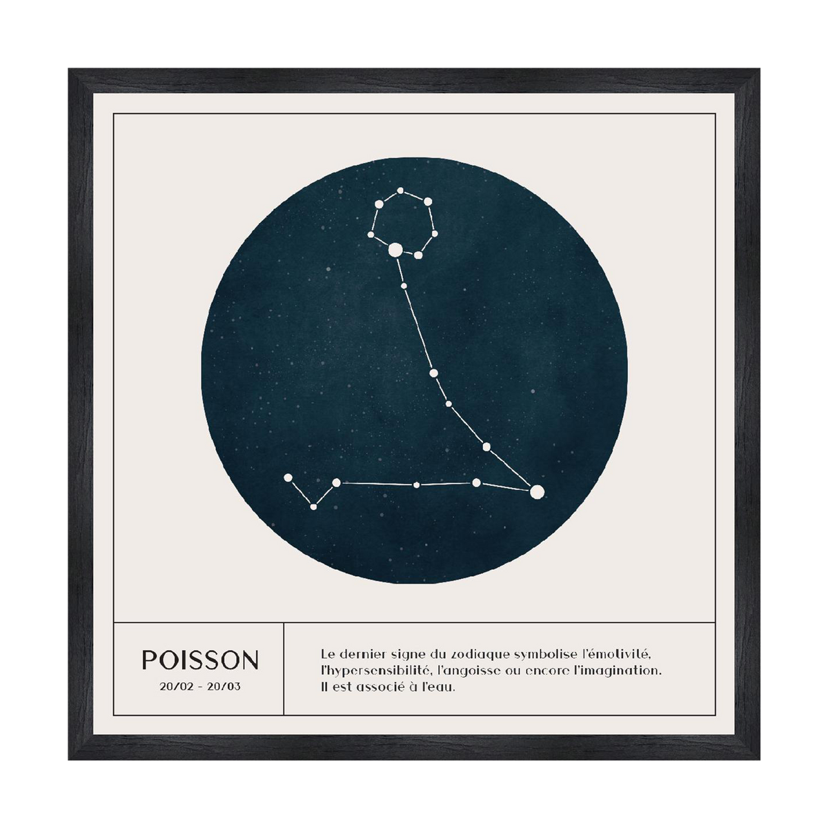 4MURS Tableau Poisson Blanc