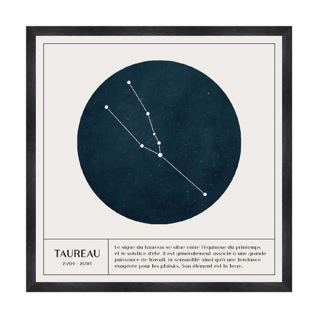 4MURS Tableau TAUREAU coloris blanc