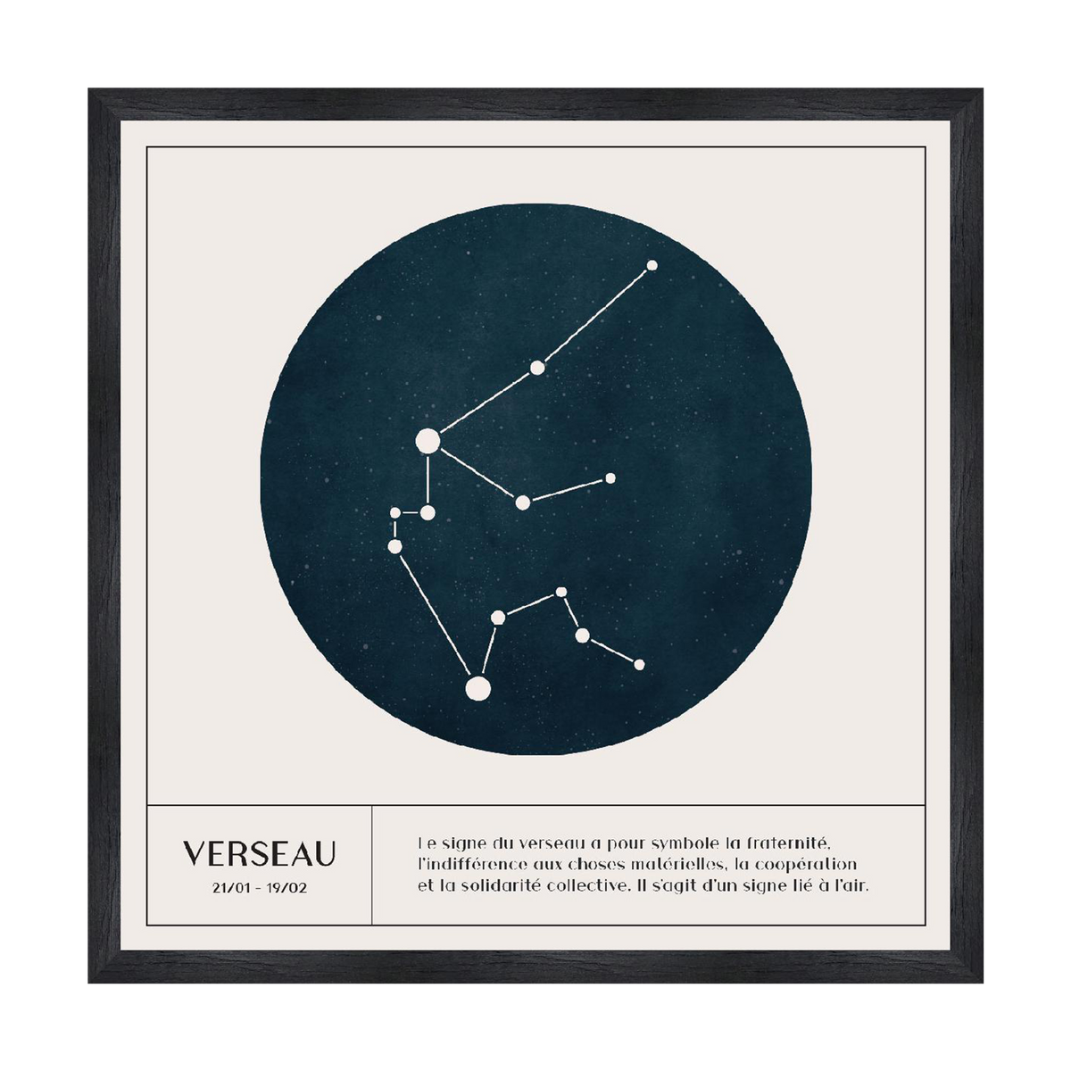 4MURS Tableau Verseau Blanc