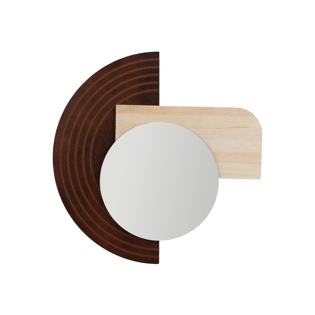 Miroir en bois Kaly Brun