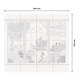 4MURS Papier peint panoramique XL Bow window Noir et blanc Mat