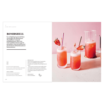 Livre cuisine Cocktails en 3 ingredients Bleu