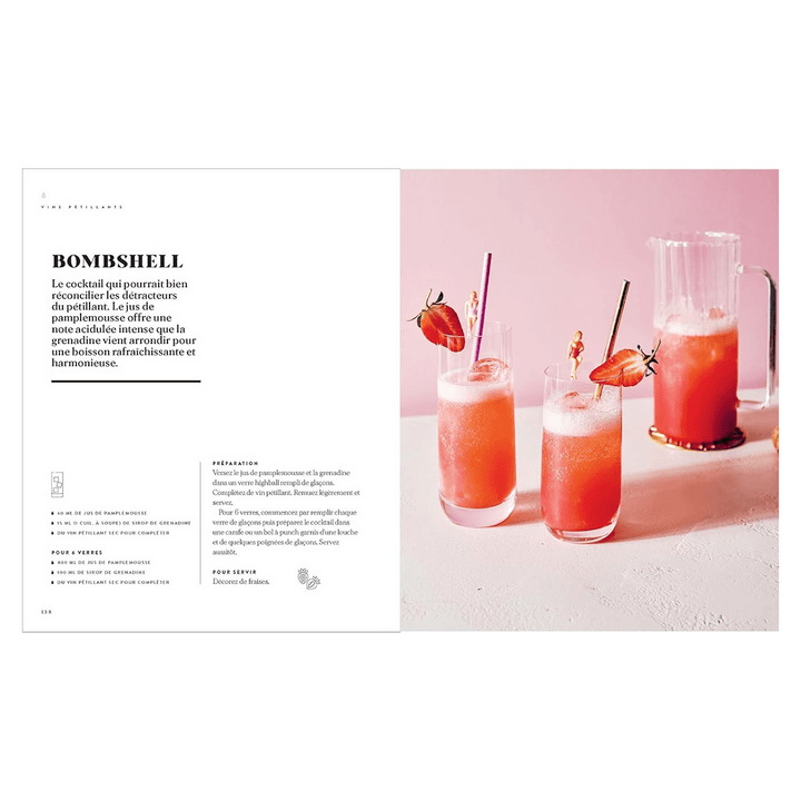 Livre cuisine Cocktails en 3 ingredients Bleu