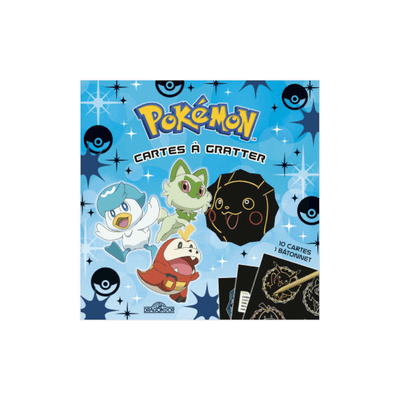 Kit création Cartes a gratter pokemon Bleu