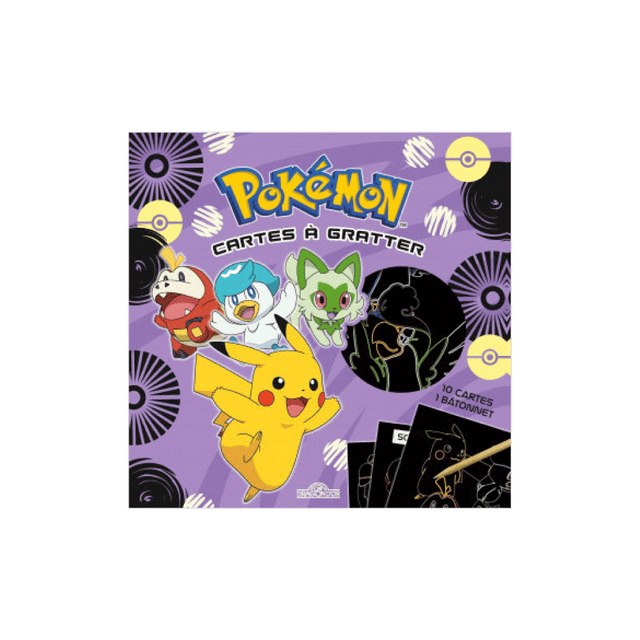 Kit création CARTES A GRATTER POKEMON violet