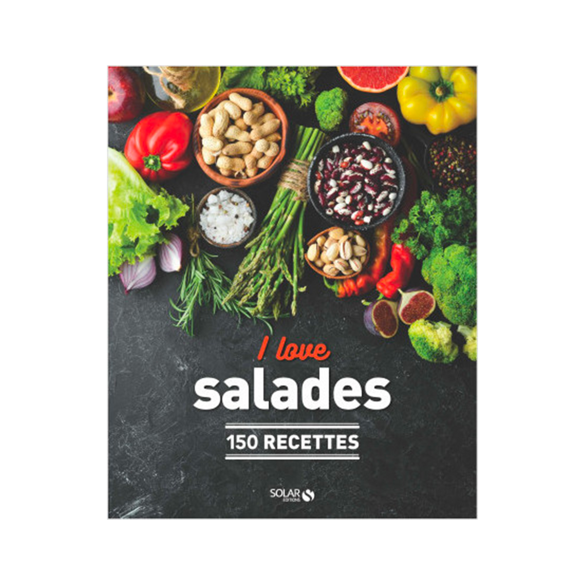 Livre cuisine I love salades Multicolore