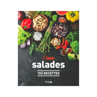 Livre cuisine I love salades Multicolore