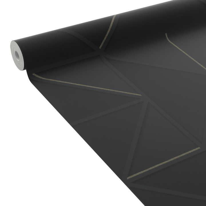 4MURS Papier peint intissé Grant Noir et or