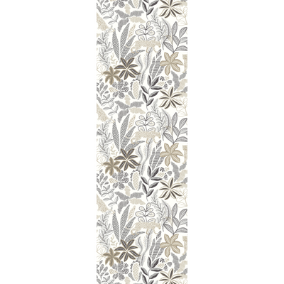 Papier peint intissé Jungo Noir et jaune d'or