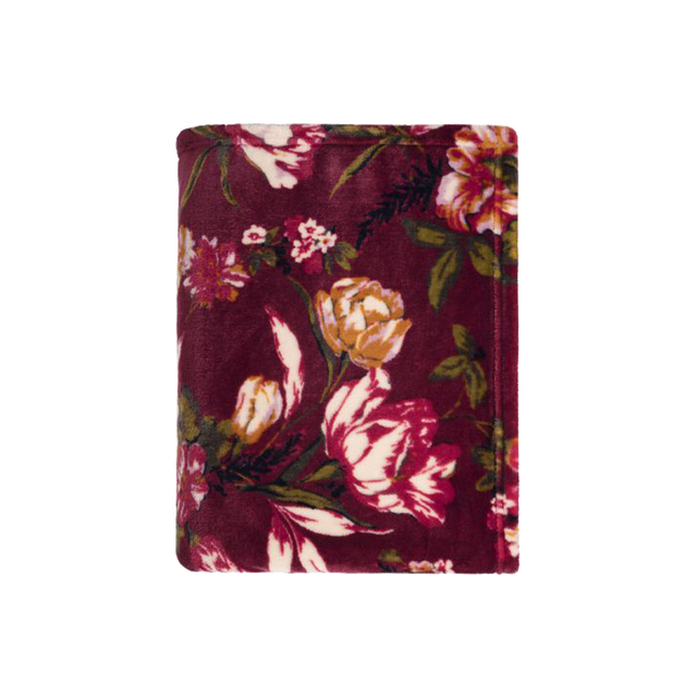 Plaid SUZANNE coloris bordeaux