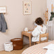 Panier de rangement Bric a brac Terracotta, blanc