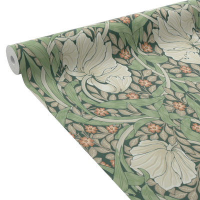 WILLIAM MORRIS AT HOME Papier peint intissé Pimpernel Vert feuille
