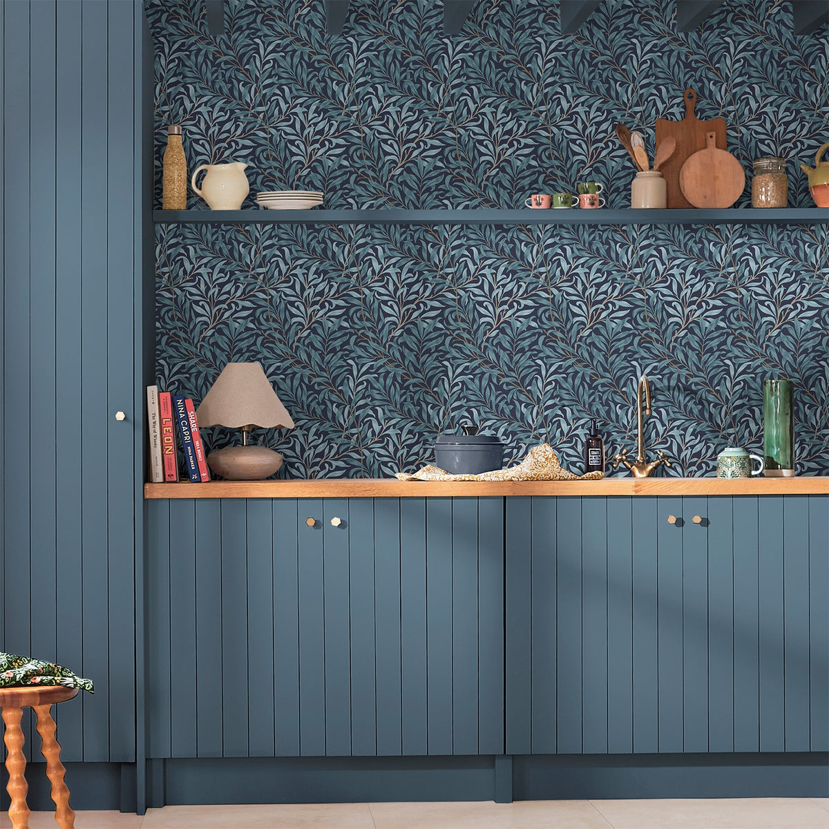 WILLIAM MORRIS AT HOME Papier peint intissé Willow bough Bleu nuit