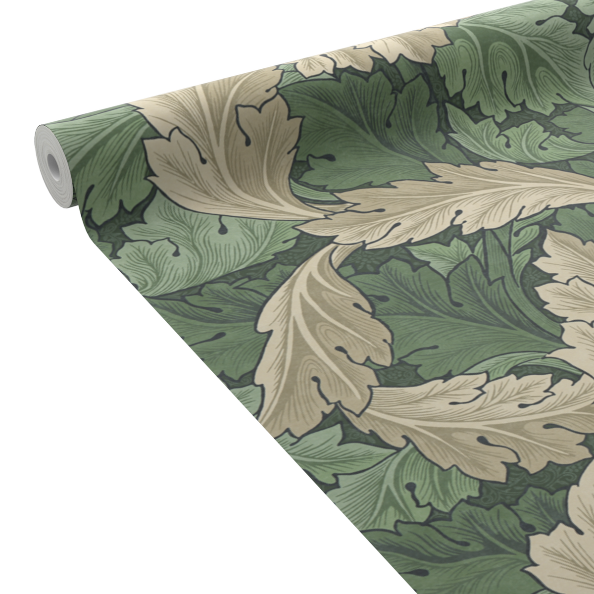 WILLIAM MORRIS AT HOME Papier peint intissé Acanthus Vert feuille