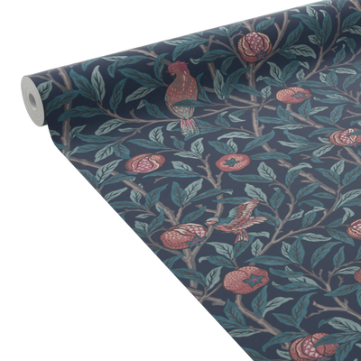 WILLIAM MORRIS AT HOME Papier peint intissé Pomegranate Bleu nuit