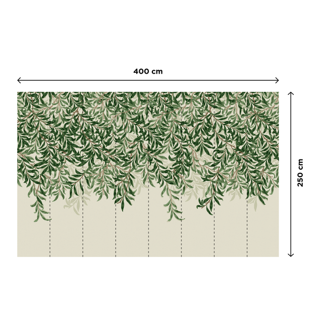 William Morris at Home Papier peint panoramique XL WILLOW BOUGH XL 400 x 250 cm vert feuille