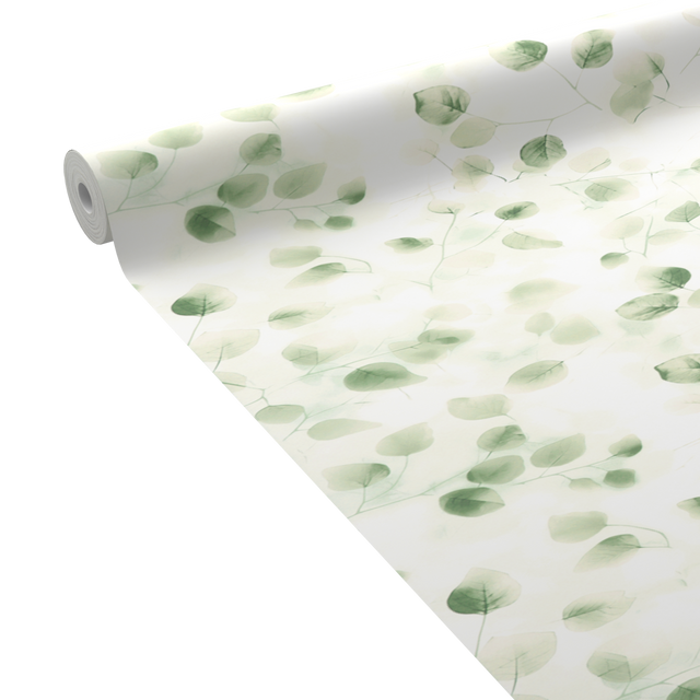 4MURS Papier peint intissé EFFIE coloris vert feuille