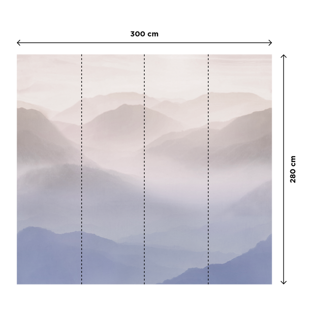 4MURS Papier peint panoramique XL VALENSOLE 300 x 280 cm