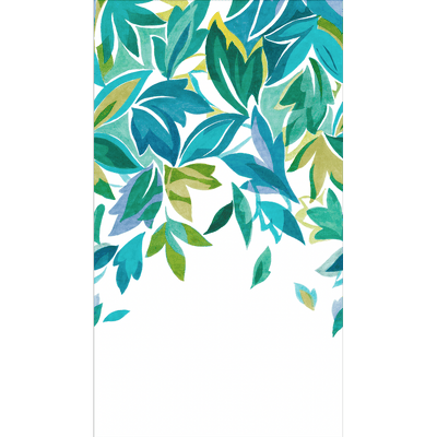 4MURS Papier peint panoramique L Natalia Bleu-vert Satiné