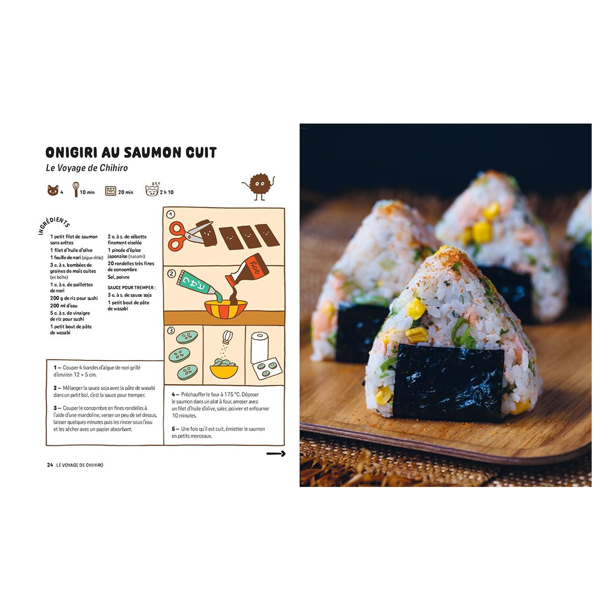 Livre cuisine La cuisine des animés Noir