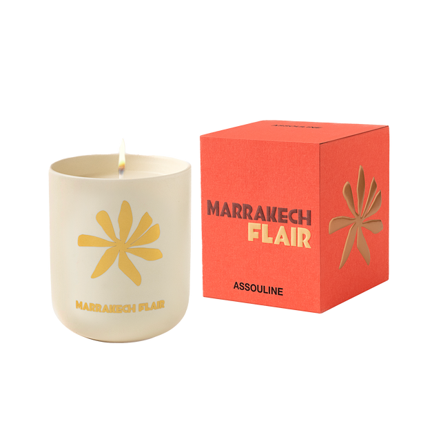 Assouline Bougie parfumée MARRAKECH FLAIR yuzu, néroli, clémentine, fleur d'oranger