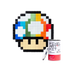PIXEL ART RAINBOW SHROOM