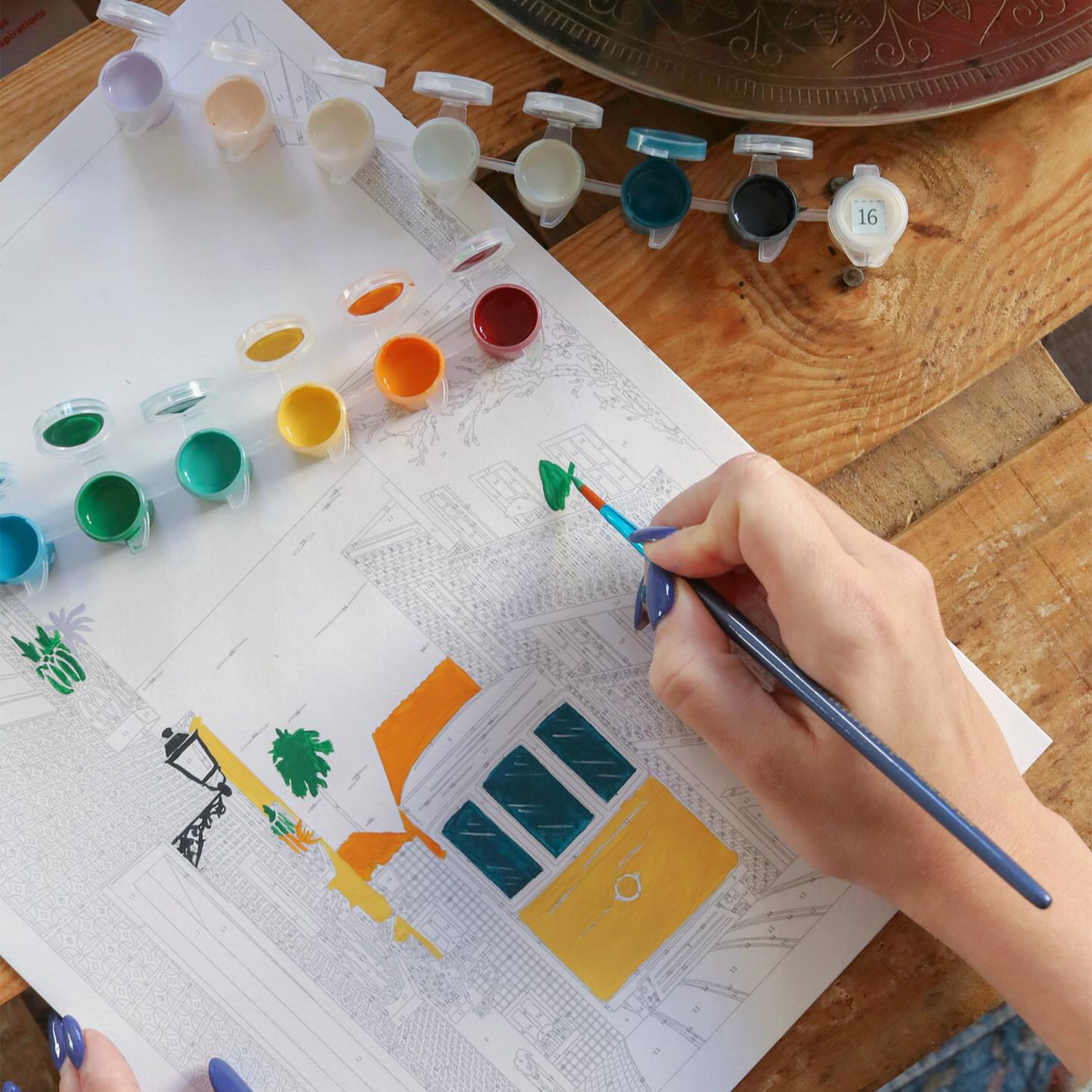 LA PETITE ÉPICERIE Peinture par numéros Lisbon tram Multicolore