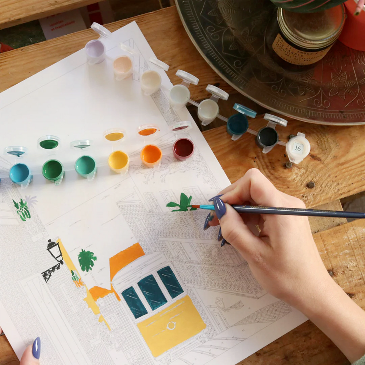 LA PETITE ÉPICERIE Peinture par numéros Lisbon tram Multicolore