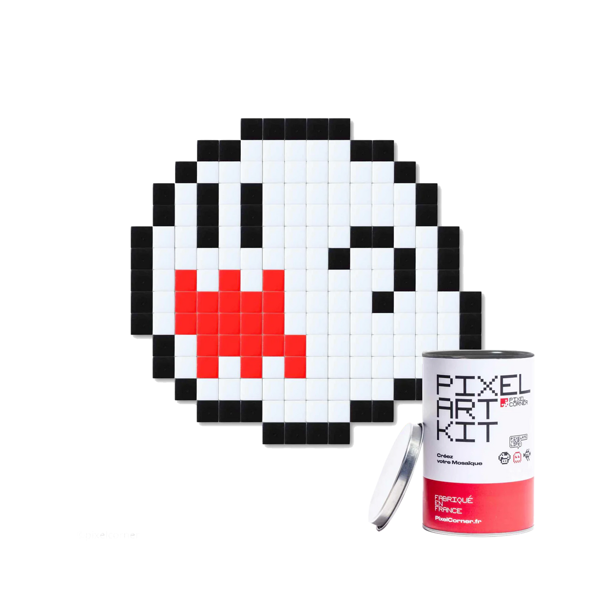 PIXEL CORNER Kit création Pixel art pix-a -boo Blanc