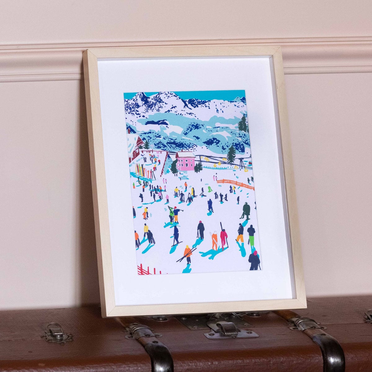 LA PETITE ÉPICERIE Peinture par numéros Skiing among montains Multicolore