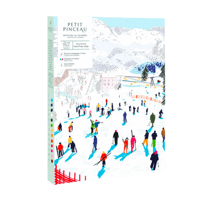 LA PETITE ÉPICERIE Peinture par numéros Skiing among montains Multicolore