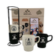 Coffret tasses Cafés & douceurs Noir et blanc