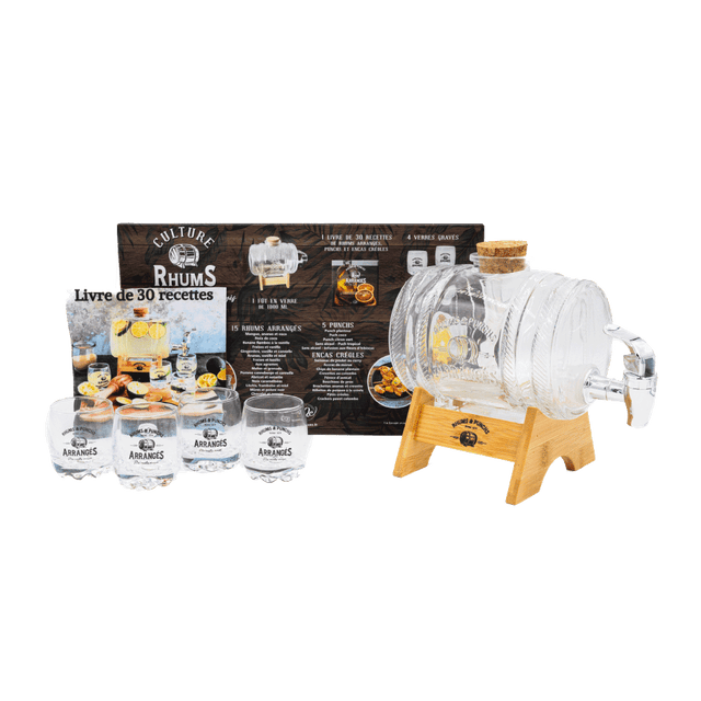 Coffret shooters CULTURE RHUM coloris transparent