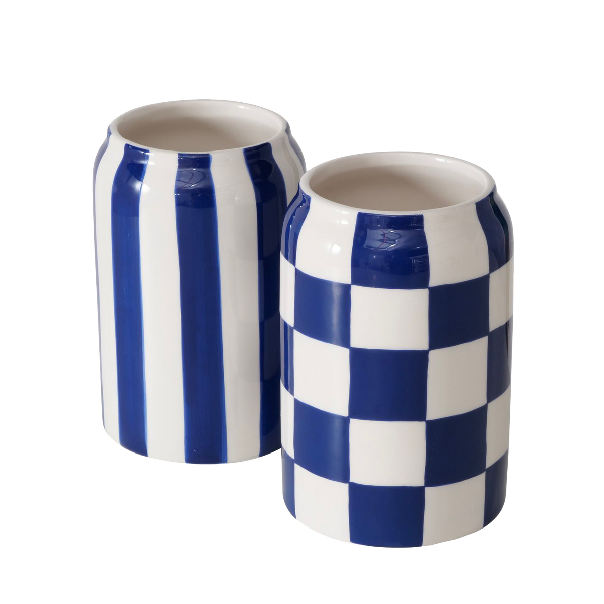 Vase Fanya Blanc, bleu