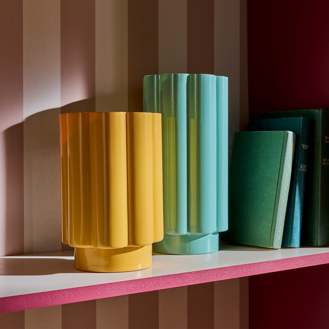 Vase FLORE coloris jaune orange