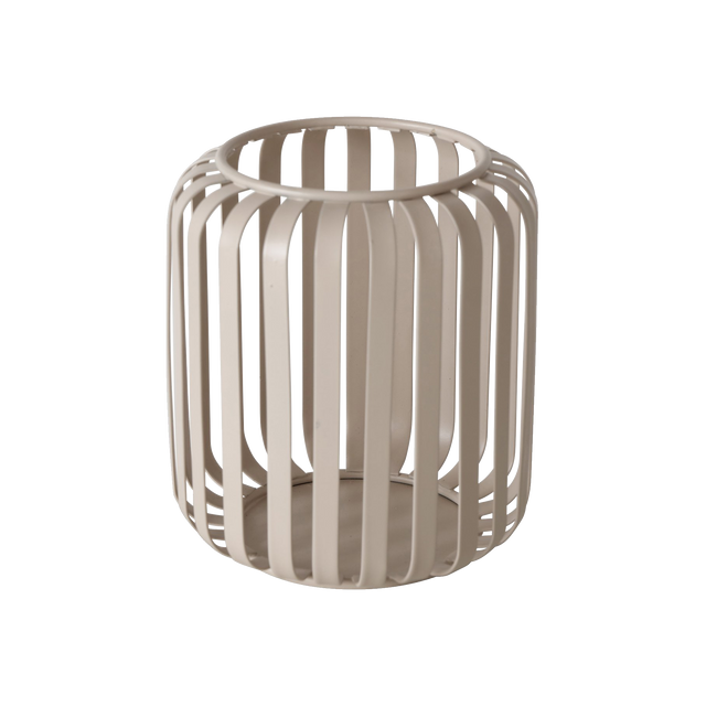 Photophore VIKI coloris beige diamètre 10 cm