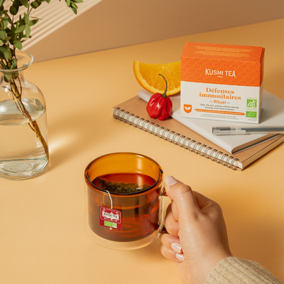 KUSMI TEA Thé vert en sachet Rituel defenses immunitaires bio 36G