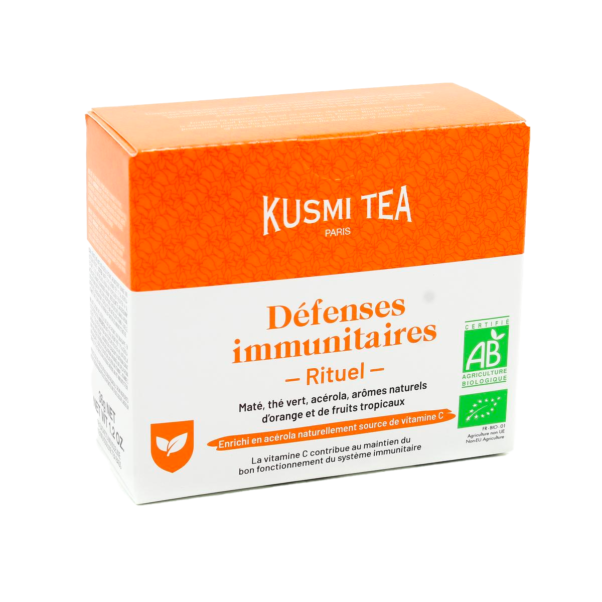 KUSMI TEA Thé vert en sachet Rituel defenses immunitaires bio 36G