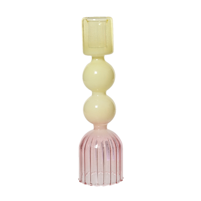 Bougeoir Rosy Jaune, rose
