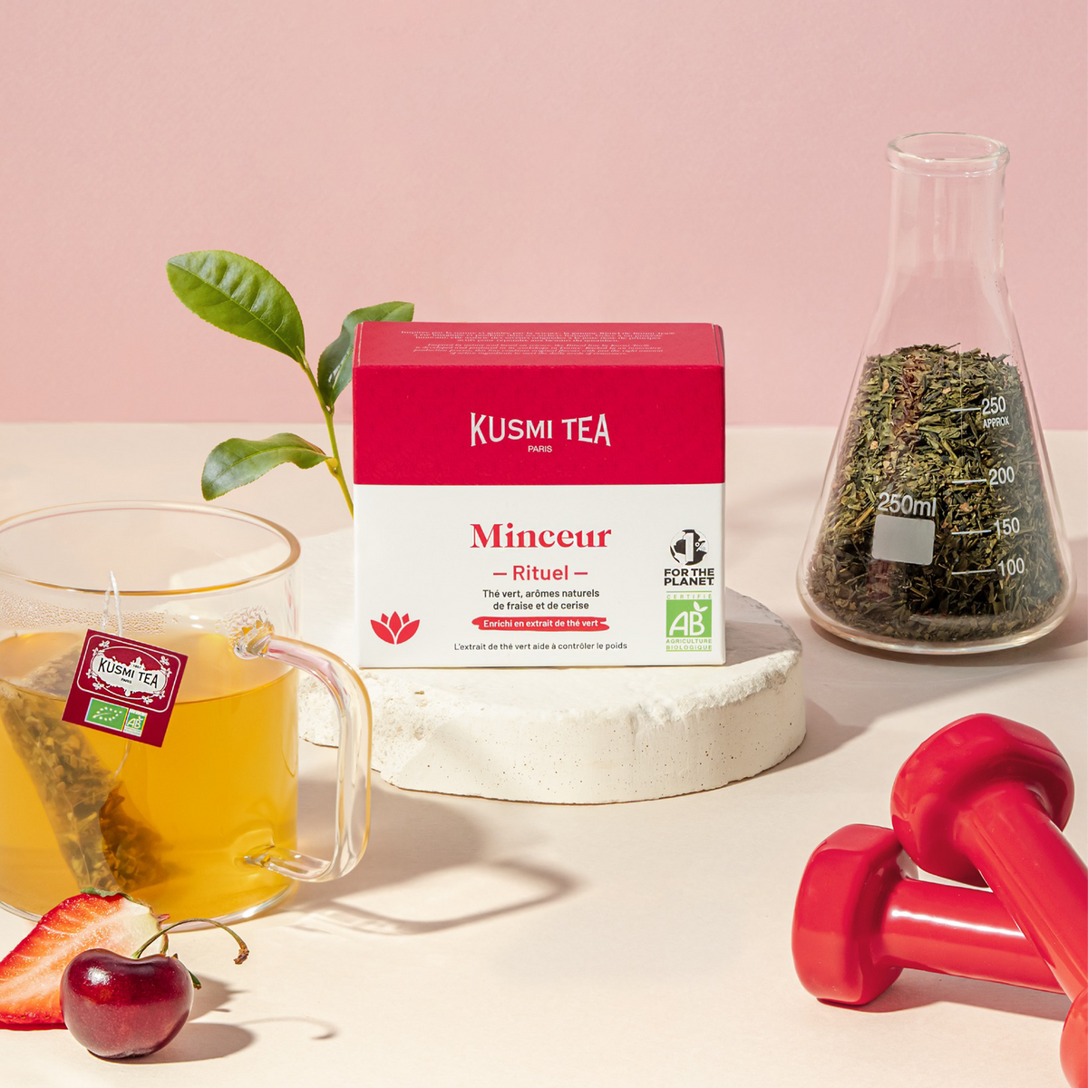 KUSMI TEA Thé vert en sachet Rituel minceur bio 36G