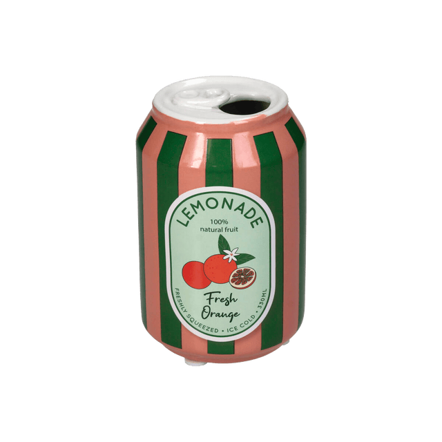 Soliflore CANETTE DE LIMONADE coloris rose / vert