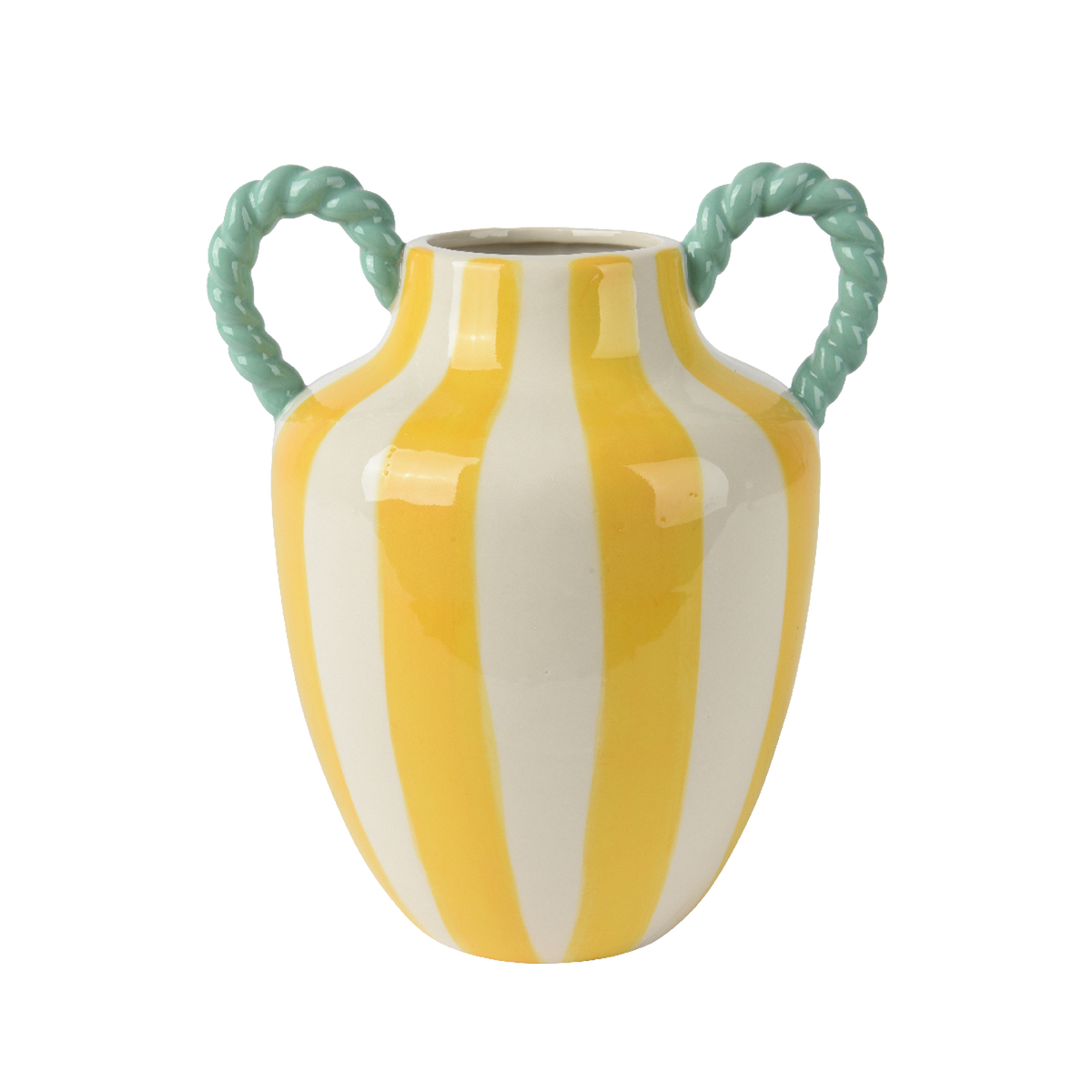 Vase Yolo Jaune, blanc, bleu